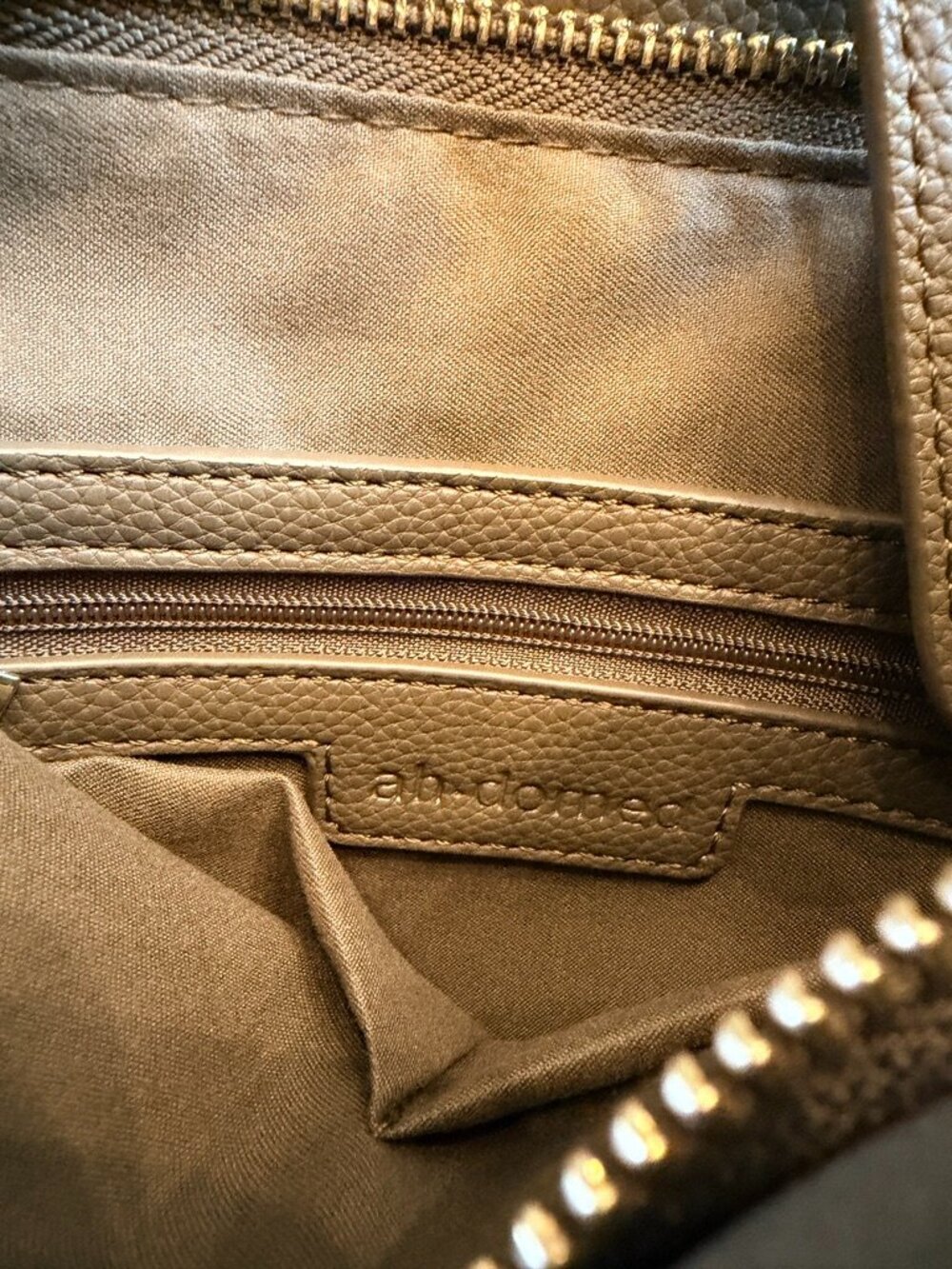 Ah-dorned Evelyne Messenger Crossbody Bag Taupe Khaki Green Strap - Picture 5 of 8